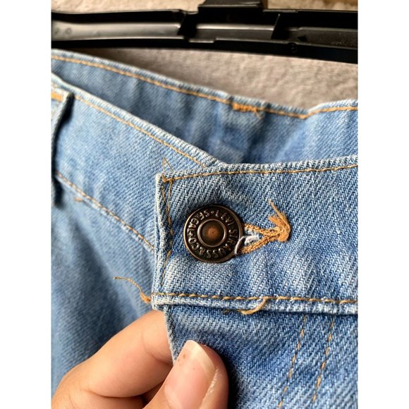 SOLD Vintage Orange Tab Levi's 70s Style Lightwash Denim Jeans - Picture 7 of 9